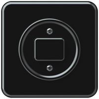 Pulsante INC Hager origin 1CO 10A 230V 92×92mm nero