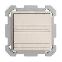 Pulsante KNX RGB INC EDUE, 250mW, s.LED, carta, 2×pulsante, com.2×tasti, crema