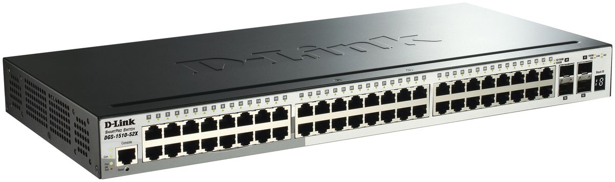 Switch D-Link DGS-1510-52X/E, 52-port smart managed Layer2/3 Gigabit