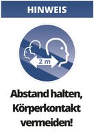 Warntafel CIMCO "Abstand halten" 297×420mm