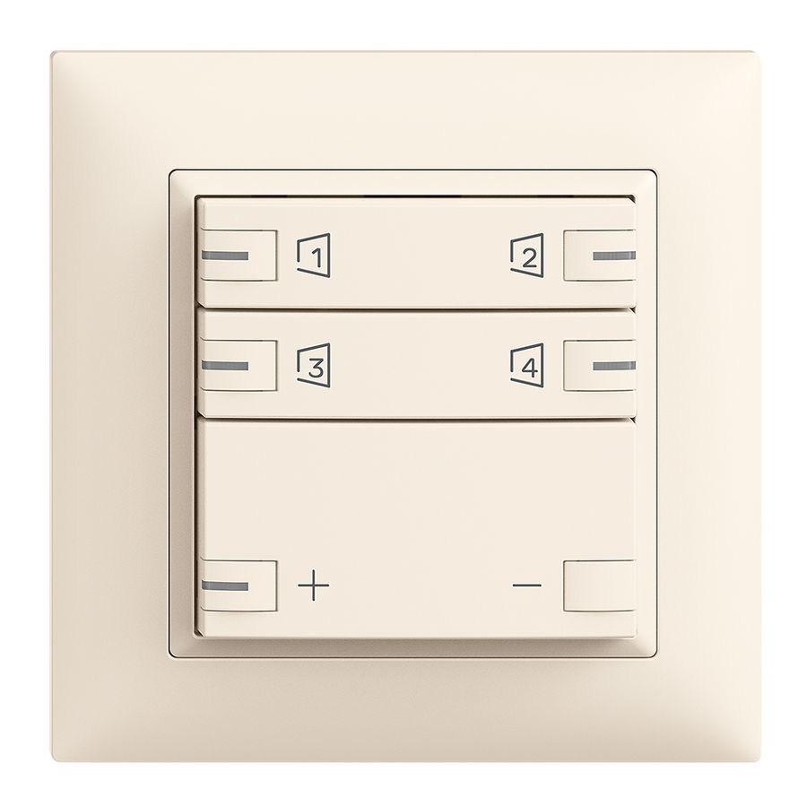 Kit de montage ENC Edue zeptrionAIR, WLAN variateur LED-RGB, 2×touche, 2×comm.cr