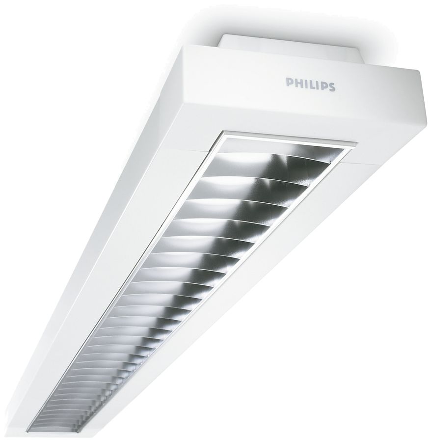 Spiegelrasterleuchte TCS260 1×35…80W HFPI D6 weiss