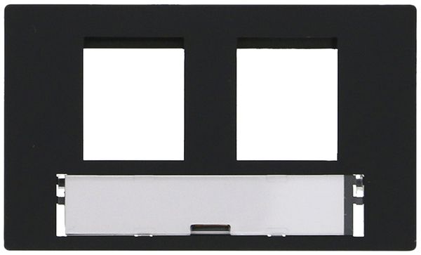 Kit di montaggio INS DÄT FLF 3/5 p.modulo coll.2×RJ45 Keystone uscita diritta ne