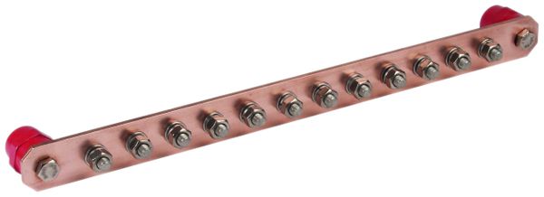 Potentialausgleichsschiene DEHN/elvatec Cu 12×M10×25mm