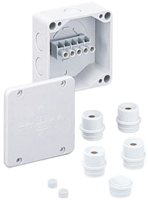 Boîte dérivation AP WK 040 4² 87×87×45mm