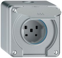 AP-Steckdose robusto 1×Typ 25 IP55 aluminium