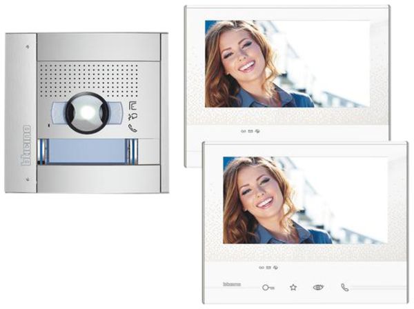 Kit interphone portier vidéo Sfera New Allmetal+2×Classe300