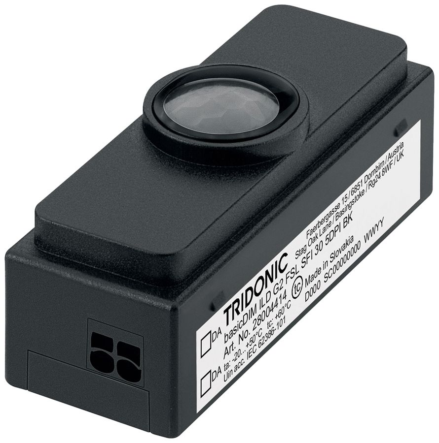 Rilevatore di movimento INS Tridonic basicDIM ILD IP20 PIR DALI nero