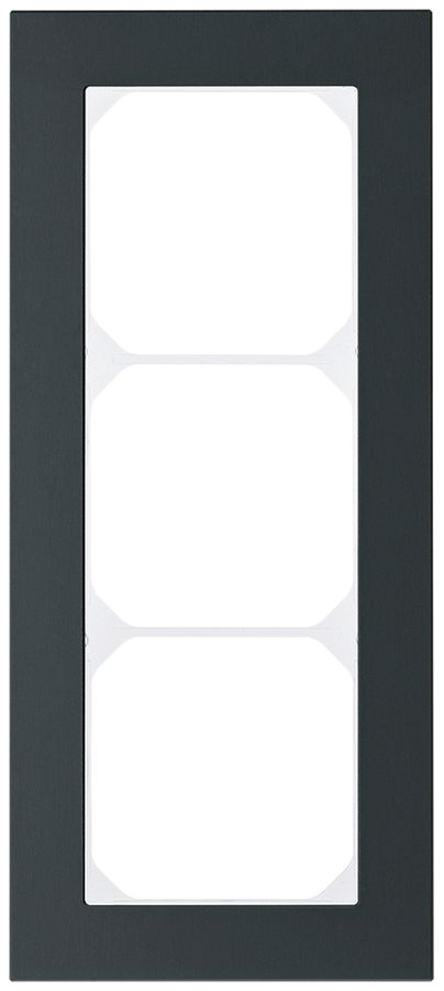Abdeckrahmen KAL.art 3×1 214×94mm Al schwarz