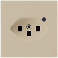 Steckdose Hager kallysto 1×T23 beleuchtet A beige