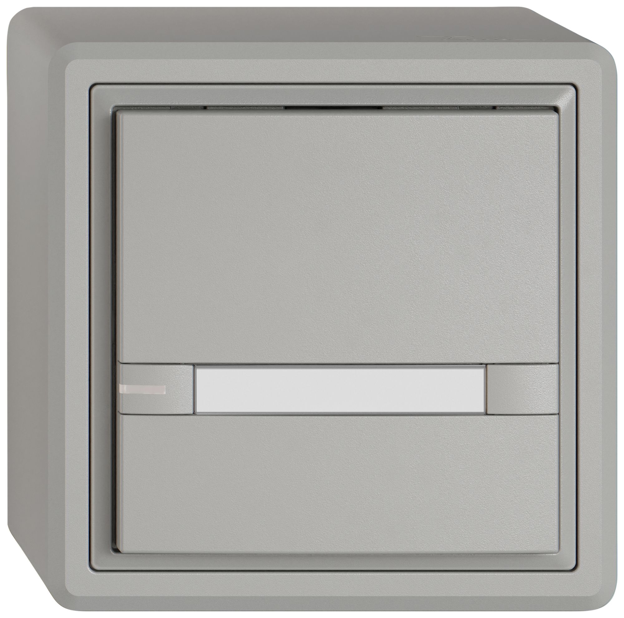 AP-Universaltaster EDIZIO.liv UNI SNAPFIX® 12…48V m.LED blau 1× 2-Tbed.Pap.hgu