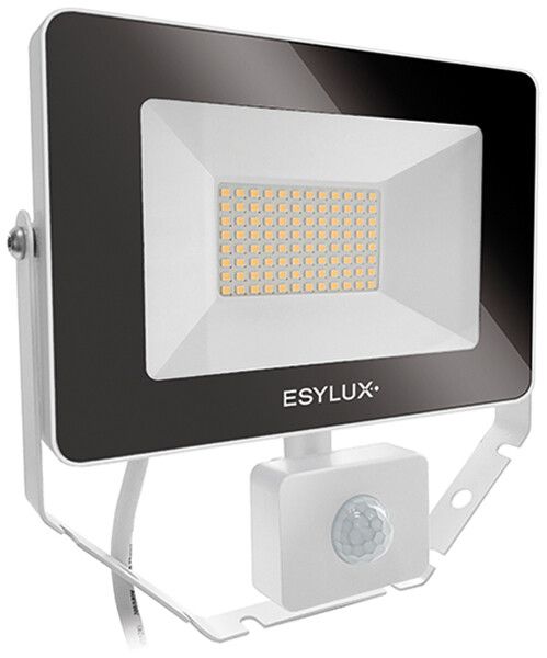 Projecteur LED ESYLUX AFL BASIC, 30W 3000K 3000lm 200×60×195mm IP65, blanc