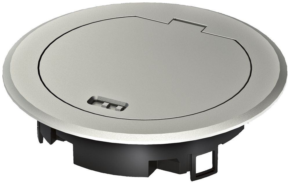 Klappdeckel Hager für BSR02 Metall Silber