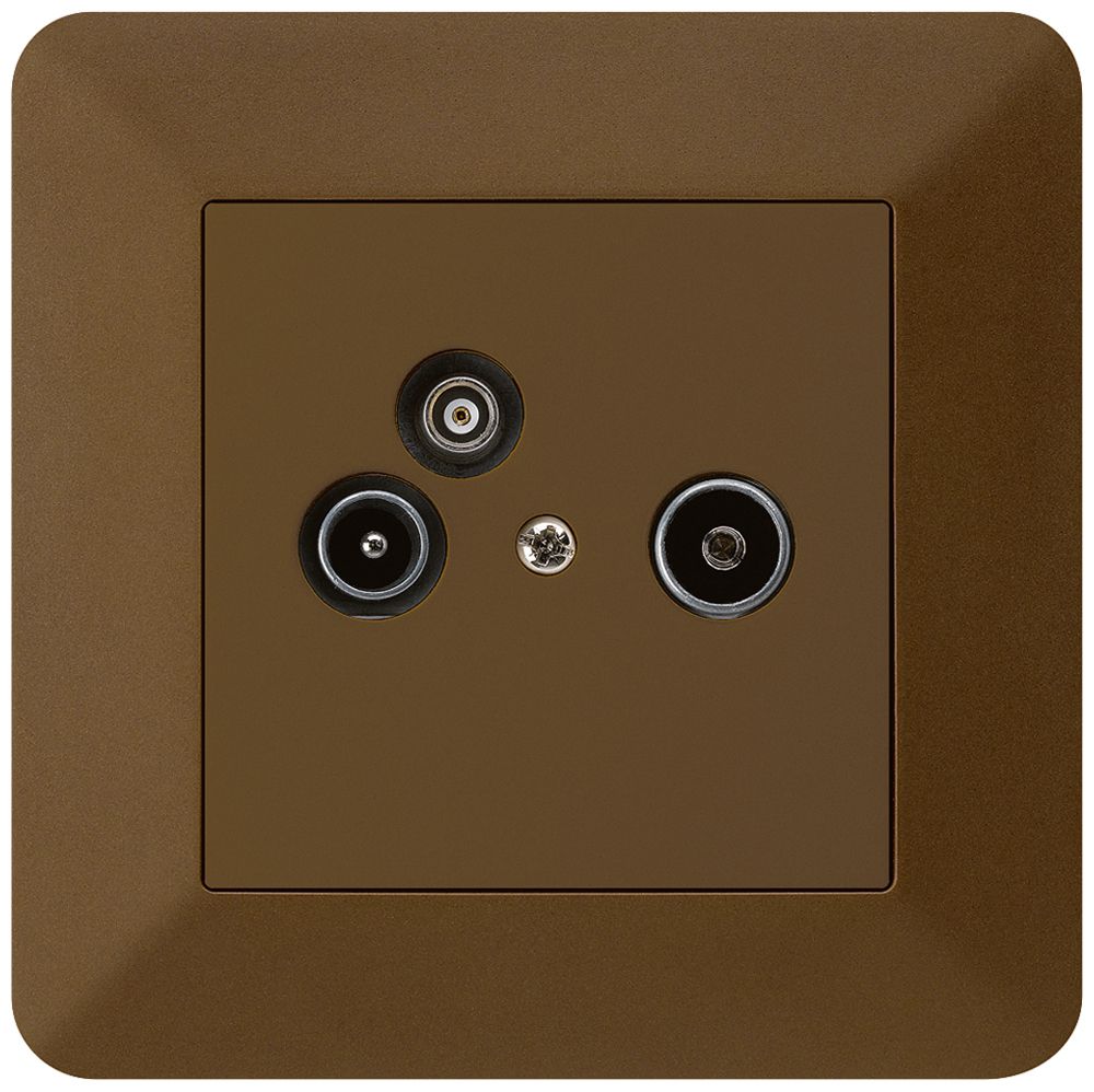 UP-Antennendose R/TV-Daten kallysto.trend 19dB braun