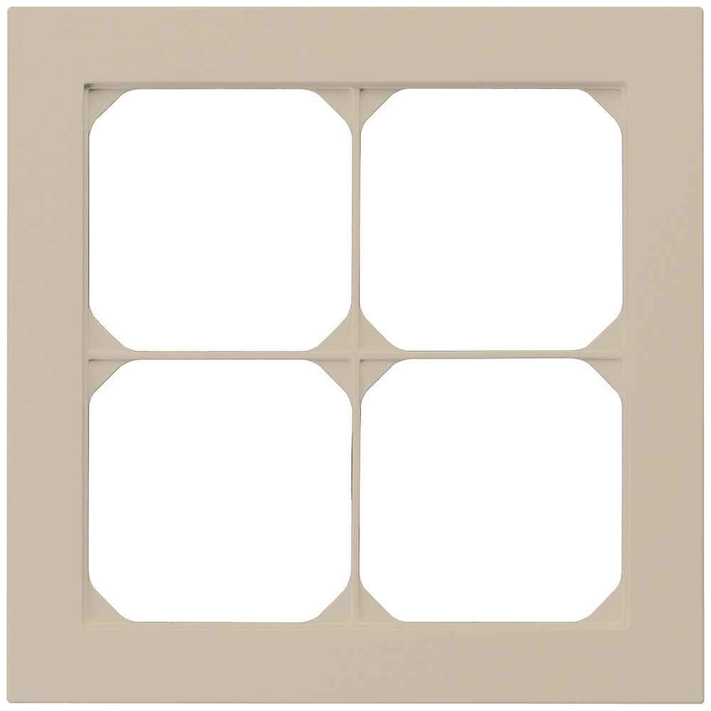 UP-Abdeckrahmen kallysto.pro 2×2 beige 154×154mm