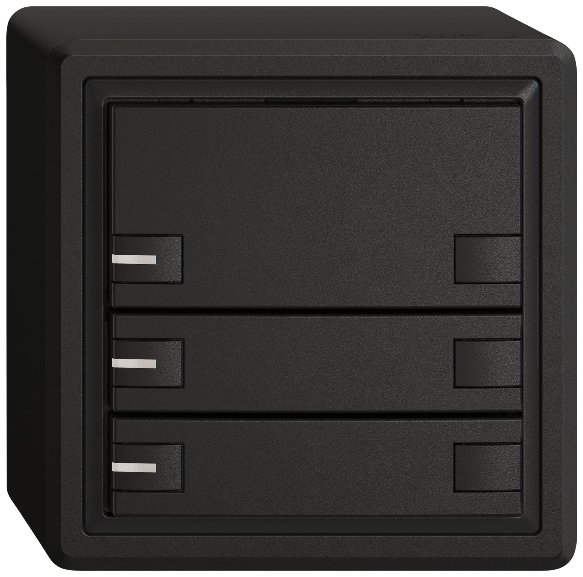 Poussoir universel AP EDIZIO.liv UNI SNAPFIX® a.LED RGB 3× comm.2T no