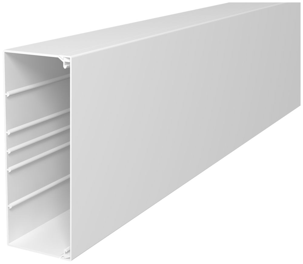 Canal d'installation Bettermann WDK 210×80×2000mm PVC blanc pur