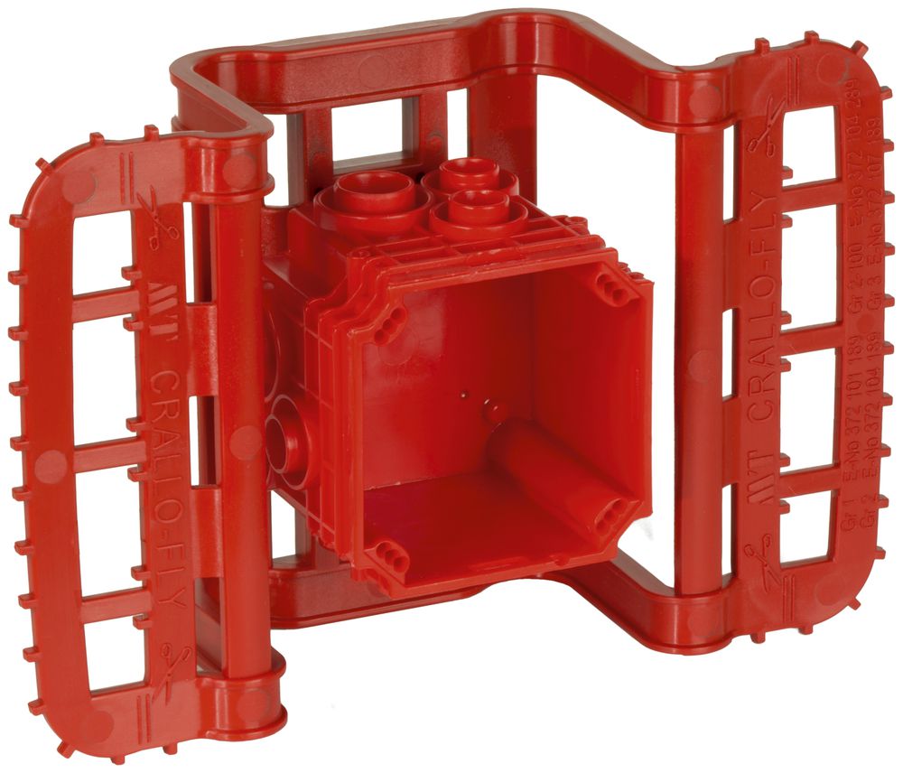 Boîte ENC MT Crallo-Fly grd.I rouge avec support de boîte