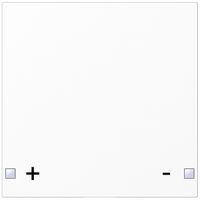 Touche SIDUS 1/2f pour senseur poussoir impression +/-, blanc brillant