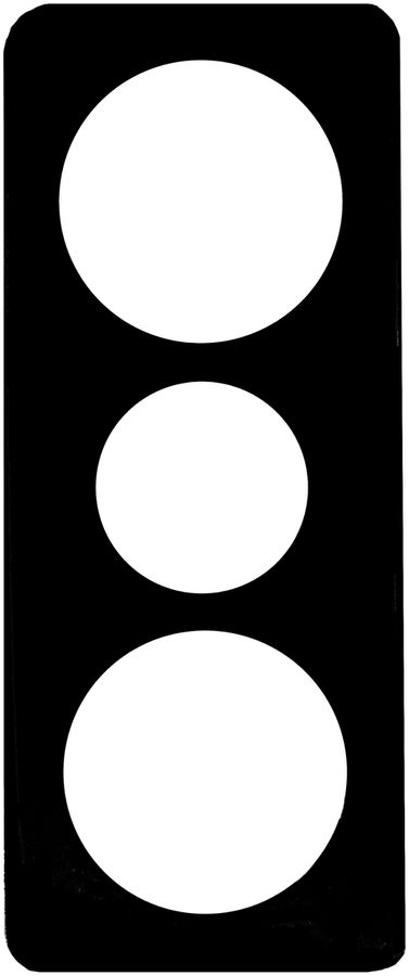 Placca di copertura 3×1 58-43-58mm nero