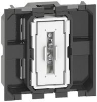 Drucktaster Legrand Living Now 10A 250V 45×45mm Steckklemmen weiss