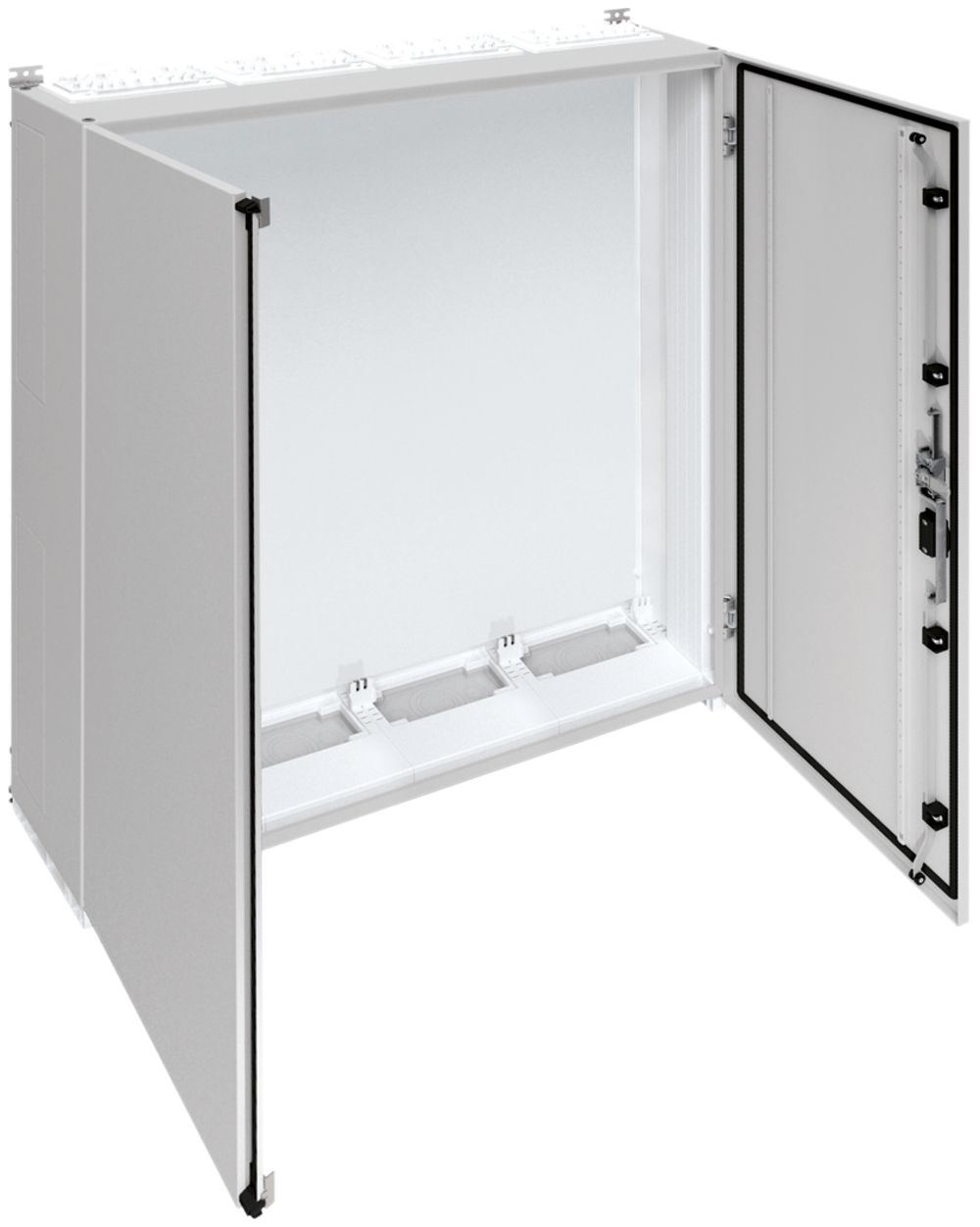 Armadio murale Hager univers con porta piena CP II IP55 1250×1050×275mm RAL 7035