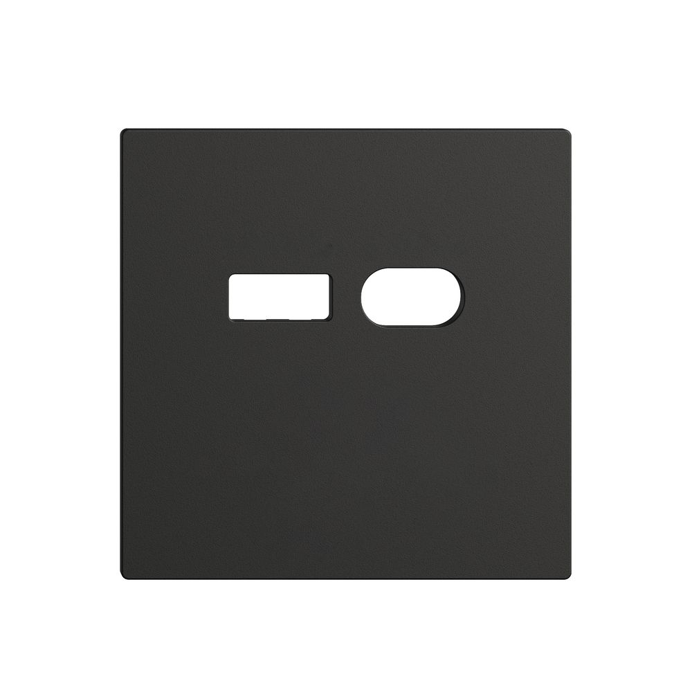 Montageset Feller EDIZIOdue für Steckdose USB 18W Typ A + Typ C schwarz