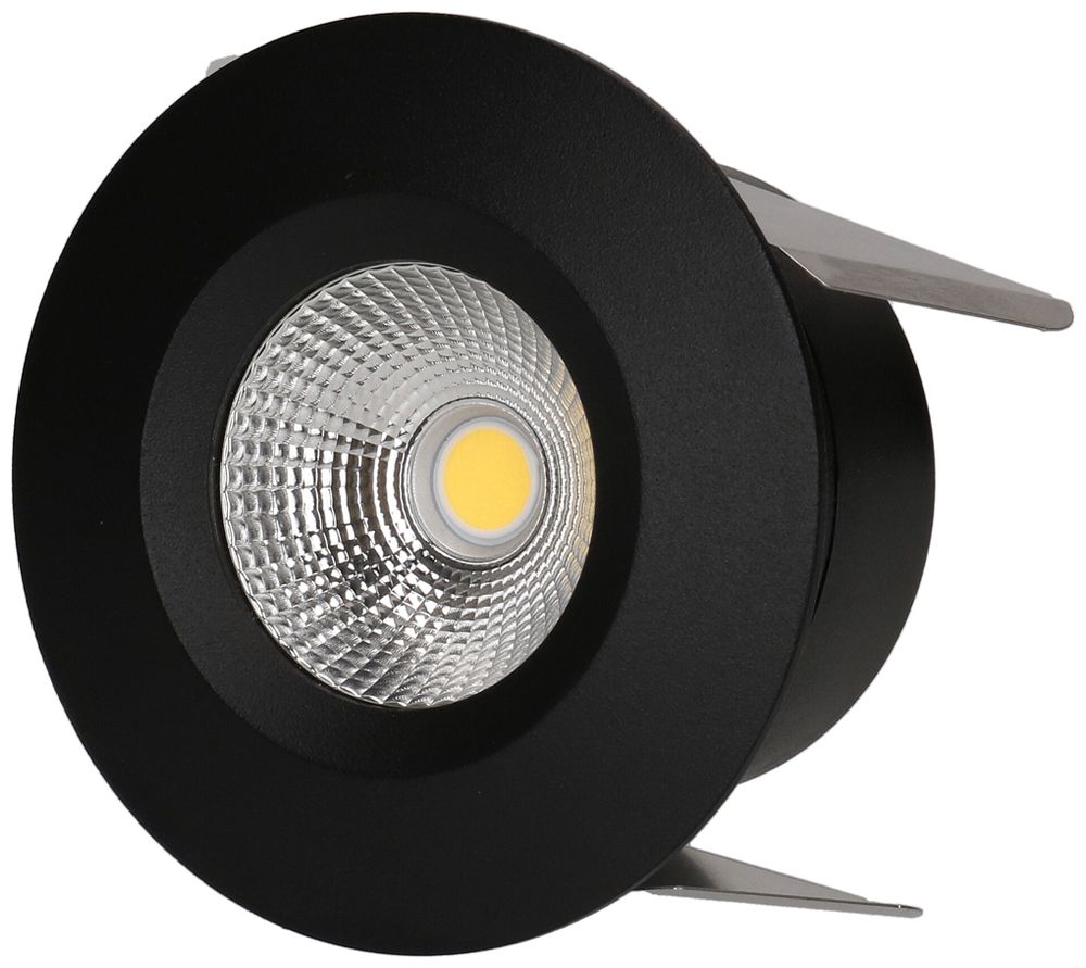 Spot LED INS MH WOODY 1×5.7W 660lm 3000K IP44 WB REG Ø65…76mm nero