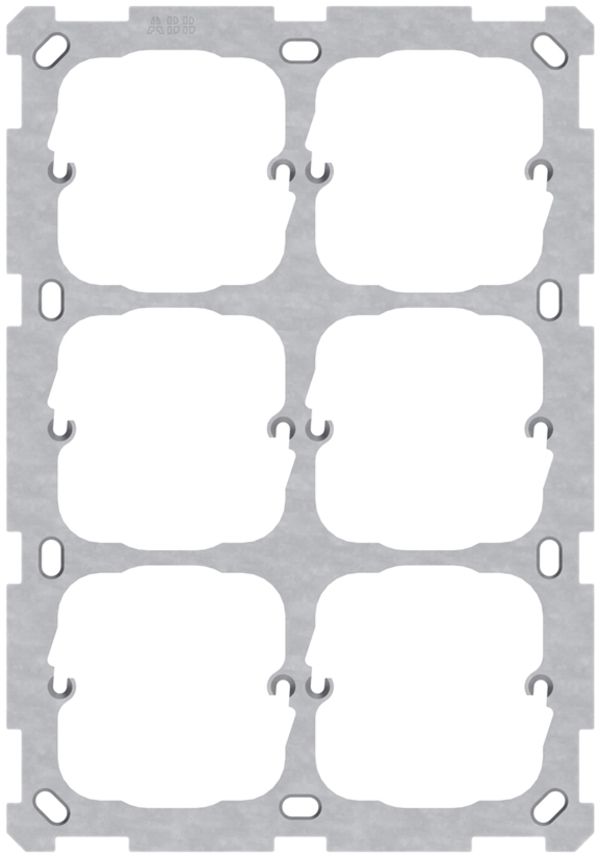 UP-Befestigungsplatte ABB 3×2 6×52
