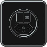 Combinaison ENC origin sch 3+3 + 1×type 13 92×92mm 1×lumineux noir