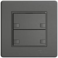 Pulsante universale INC EDIZIO.liv UNI SNAPFIX® s.LED 2× com.2T grs