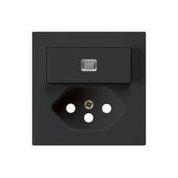 Frontset kallysto 60×60 schwarz mit Linse für Kleinkombi S3/T13