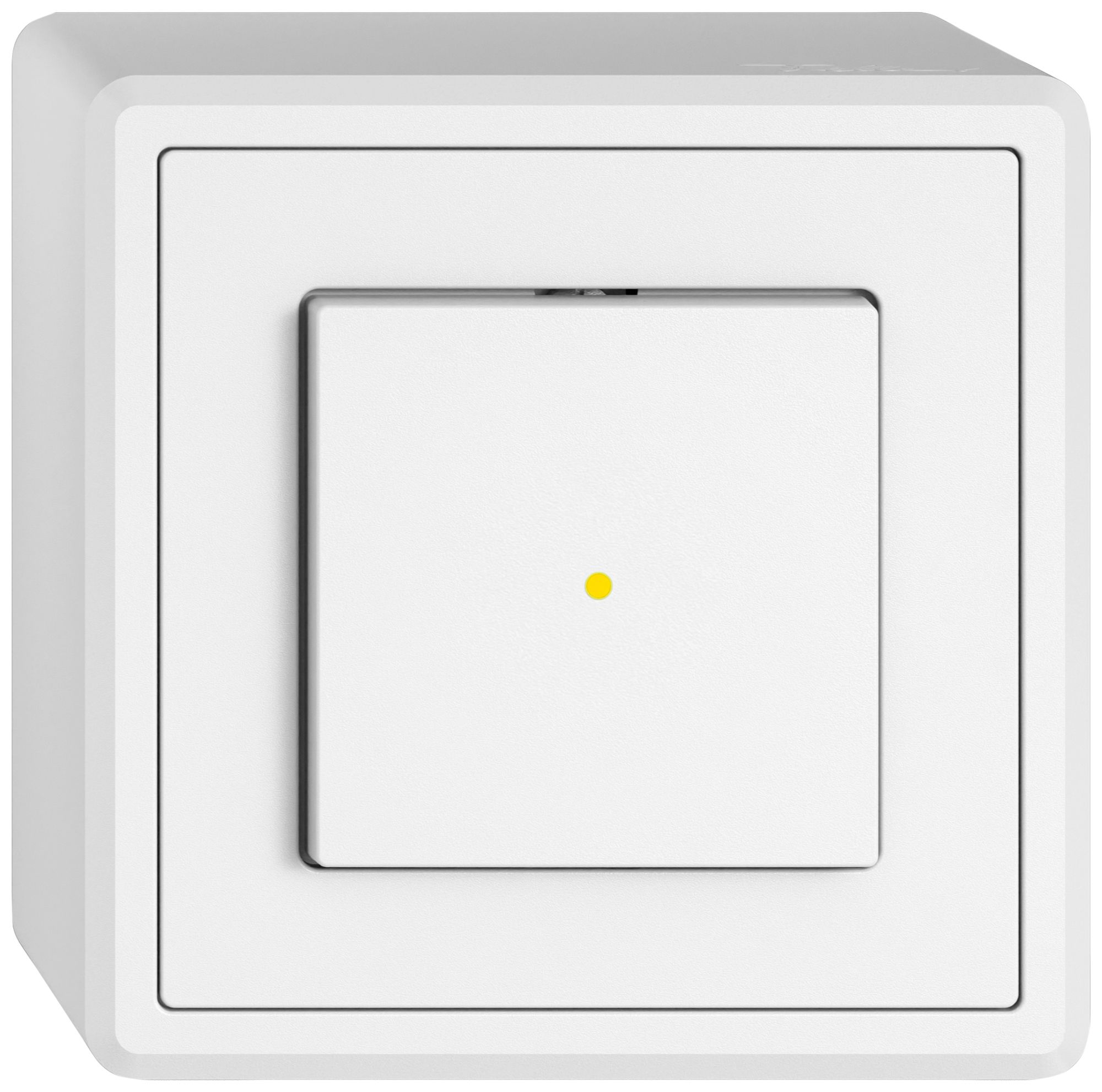 AP-Leuchtdruckschalter EDIZIO.liv SNAPFIX® 6/1L Frontlinse KS gelb ws