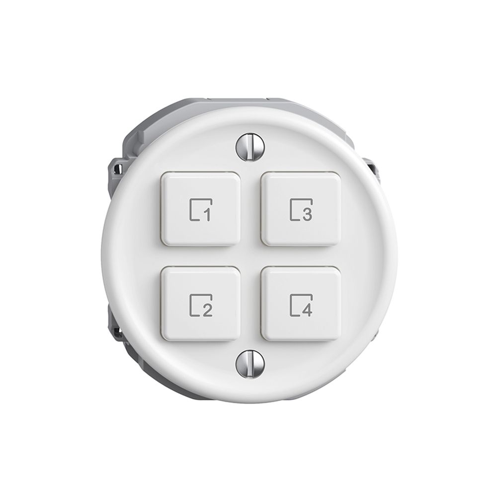 Comando per pulsante scena 4 scene/4T Sdue Wiser bianco