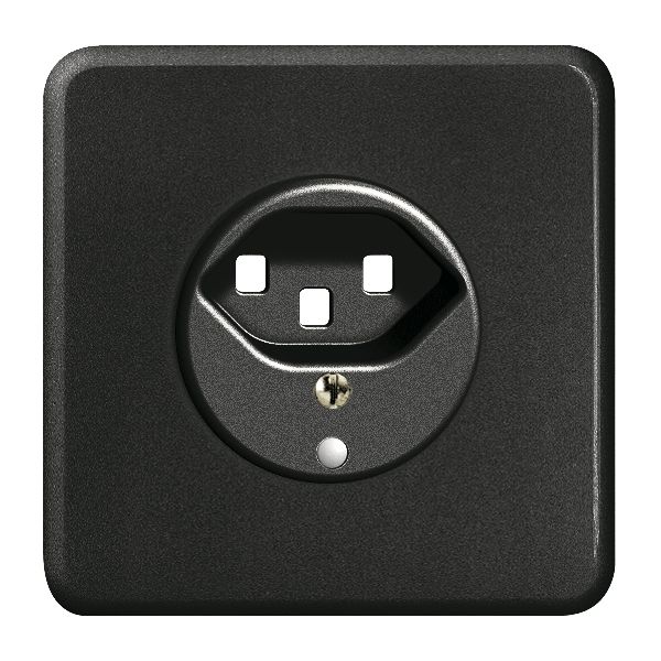 UP-Frontset FH 1×T23 schwarz 86×86mm mit Linse