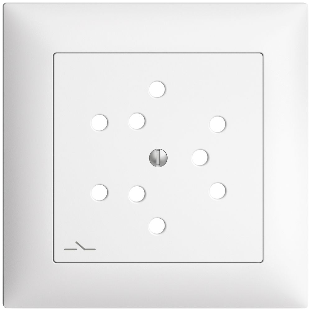 Frontset, EDIZIOdue weiss 88×88mm 3×T12/1
