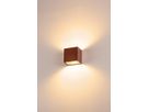 Applique LED SLV SITRA CUBE WL 10W 1120lm 3000K IP44 90°/90° rouille