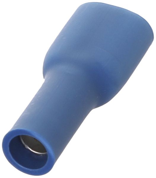 Flachsteckhülse Ferratec vollisoliert PC flach 6.3×0.8mm 2.5mm² blau 100 Stk.