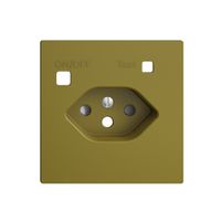 Frontset EDIZIOdue zu FI-Steckdose F, T13, shutter, olive