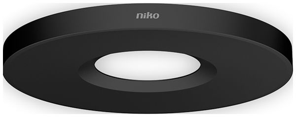 Dekoring Niko Ø 105mm für Melder 350-34902, schwarz