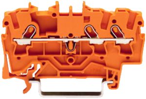 Borne de passage WAGO TopJob-S 1.5mm² 3L orange série 2001