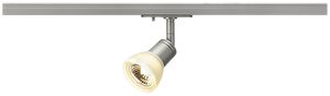 Strahler SLV PURIA GU10 50W mit 1-Phasen-Adapter IP20, silbergrau