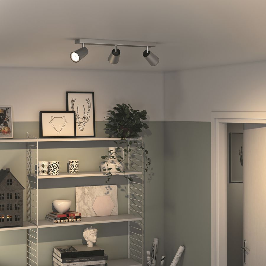 Deckenleuchte Philips myLiving PAISLEY, GU10 3×5.5W IP20, aluminium