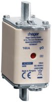 Fusible HPC Hager DIN00 400VAC 160A gG/gL avertisseur double antirouille