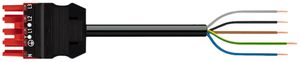 Anschlussleitung WAGO 5×1.5mm² 16A 400V 5m Cod.P Buchse-freies Ende rot