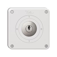Interrupteur rotatif NEVO, 0/1L, avec serrure&2 clés, KS, 0-1-0-1, blanc