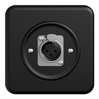 UP-Anschlussdose für XLR-Dose STANDARDdue, schwarz