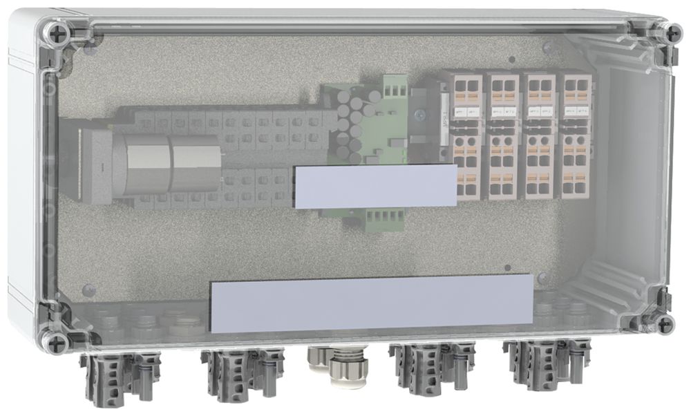 Generatoranschlusskasten WM GAK PVC DC 2I 1O 4MPP RD EVO 1.1kV