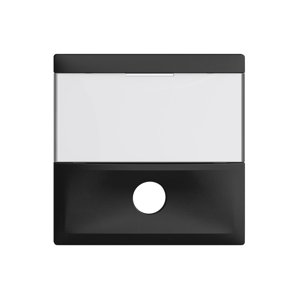 Frontplatte EDIZIOdue schwarz, für Sonnerietaster