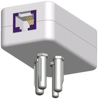 Adaptateur direct Ceconet 4L/RJ45f, blanc